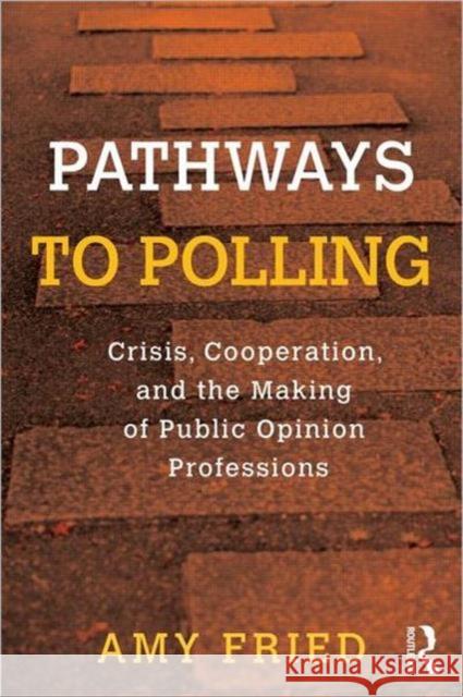 Pathways to Polling: Crisis, Cooperation and the Making of Public Opinion Professions Fried, Amy 9780415891424 Routledge