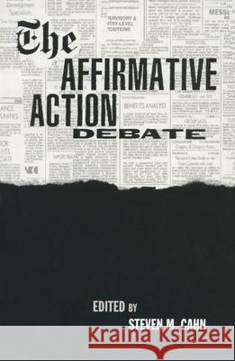 The Affirmative Action Debate Steven Cahn   9780415914932 Taylor & Francis