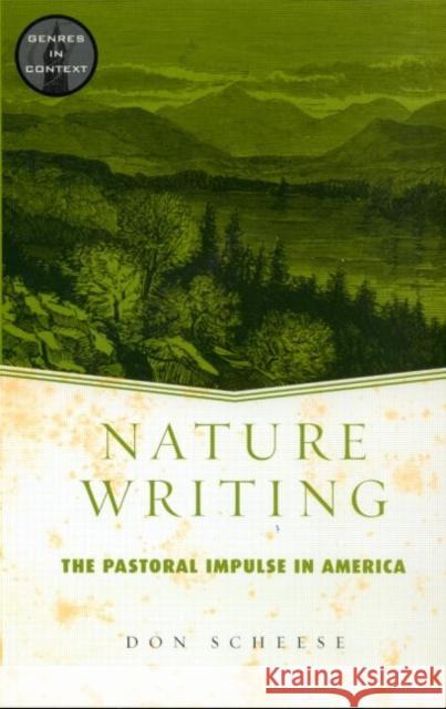 Nature Writing Don Scheese Scheese Don 9780415938891 Routledge