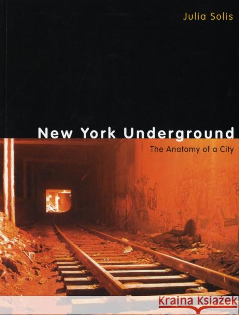 New York Underground : The Anatomy of a City Solis                                    Julia Solis 9780415963107 Routledge