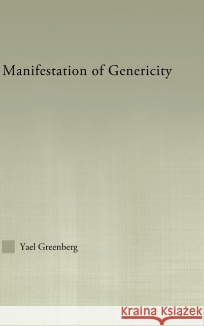 Manifestations of Genericity Yael Greenberg Yael Greenberg  9780415967778 Taylor & Francis