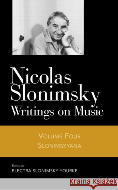 Slonimskyana V4 Electra Slonimsky Yourke 9780415968683