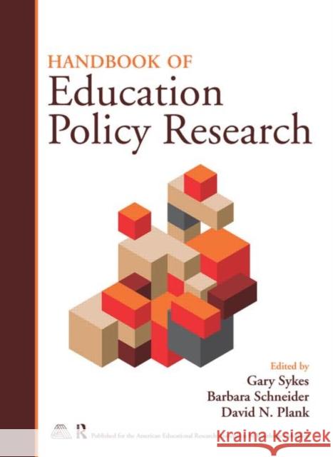 Handbook of Education Policy Research N. Plan 9780415989916 Routledge
