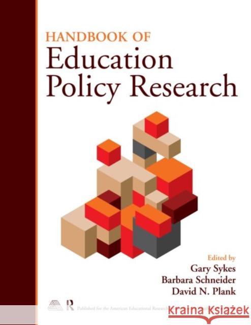 Handbook of Education Policy Research N. Plan 9780415989923 Routledge