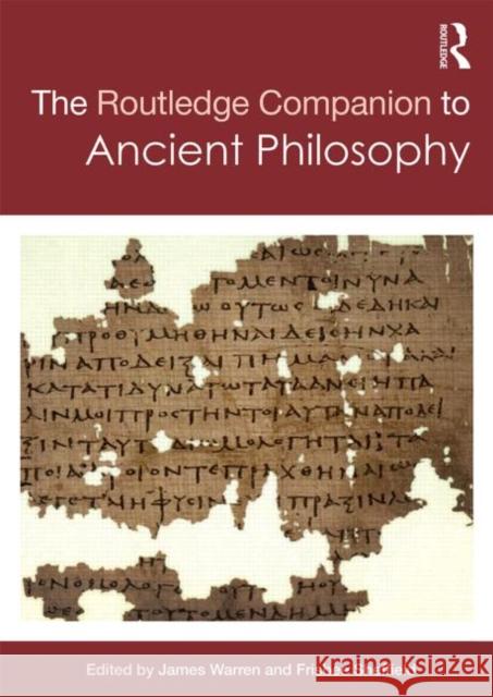 Routledge Companion to Ancient Philosophy Frisbee Sheffield James Warren 9780415991261 Routledge