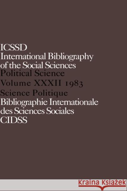 Ibss: Political Science: 1983 Volume 32 International Committee for Social Scien 9780422810906