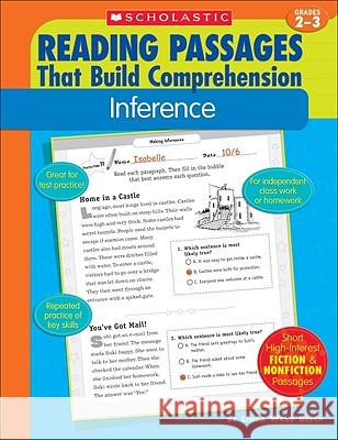 Reading Passages That Build Comprehension: Inference Beech, Linda Ward 9780439554244 Teaching Resources