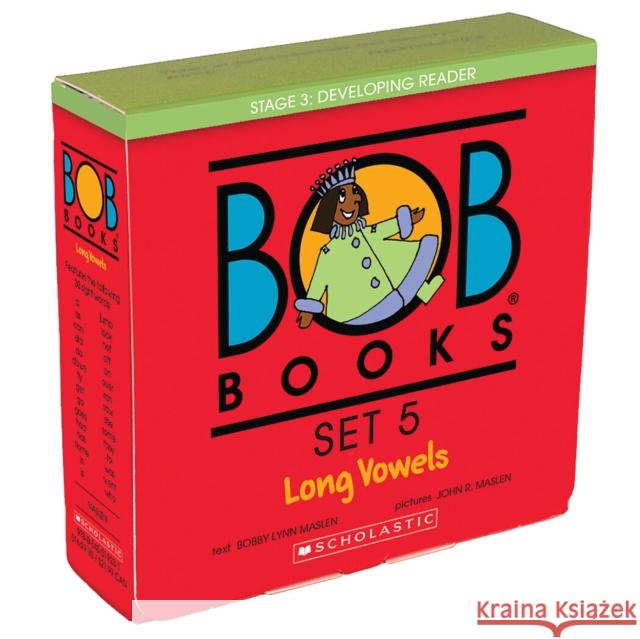 Bob Books - Long Vowels Box Set Phonics, Ages 4 and Up, Kindergarten, First Grade (Stage 3: Developing Reader) Maslen, Bobby Lynn 9780439865418 Scholastic