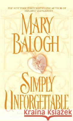 Simply Unforgettable Mary Balogh 9780440241133 Dell Publishing Company