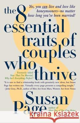The 8 Essential Traits of Couples Who Thrive Susan Page 9780440507826 Dell Publishing Company