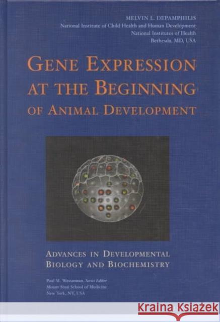 Gene Expression at the Beginning of Animal Development: Volume 12 Depamphilis, M. L. 9780444510488 Elsevier Science & Technology