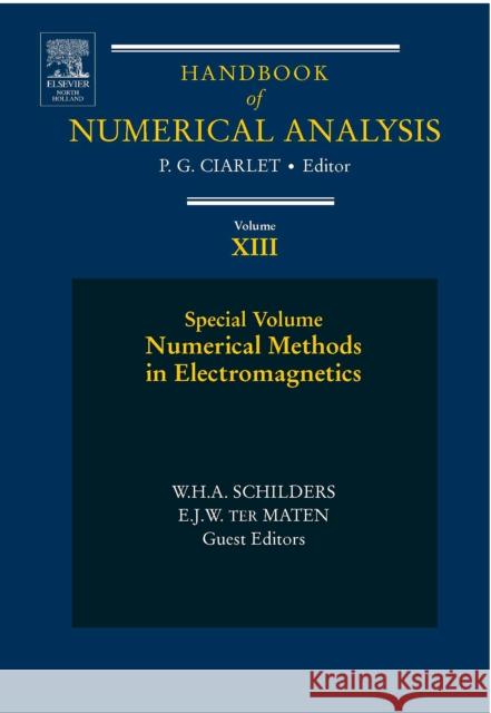 Numerical Methods in Electromagnetics: Special Volume Schilders, W. H. a. 9780444513755 Elsevier Science & Technology