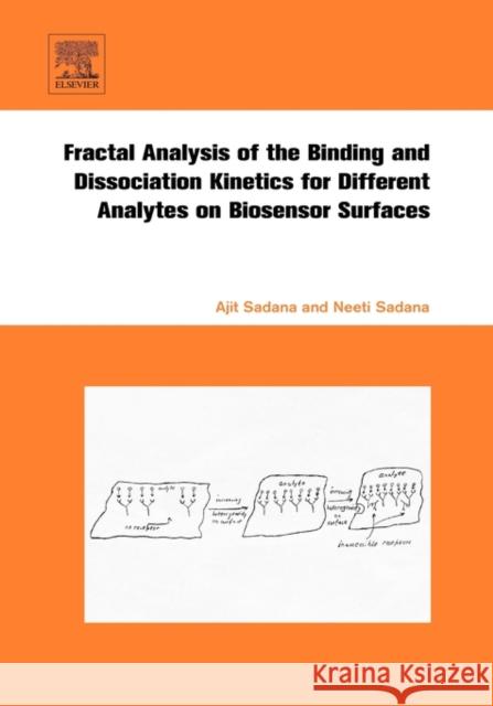 Fractal Analysis of the Binding and Dissociation Kinetics for Different Analytes on Biosensor Surfaces Ajit Sadana Neeti Sadana 9780444530103 Elsevier Science