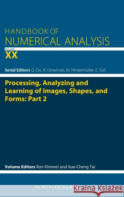 Processing, Analyzing and Learning of Images, Shapes, and Forms: Part 2: Volume 20 Kimmel, Ron 9780444641403