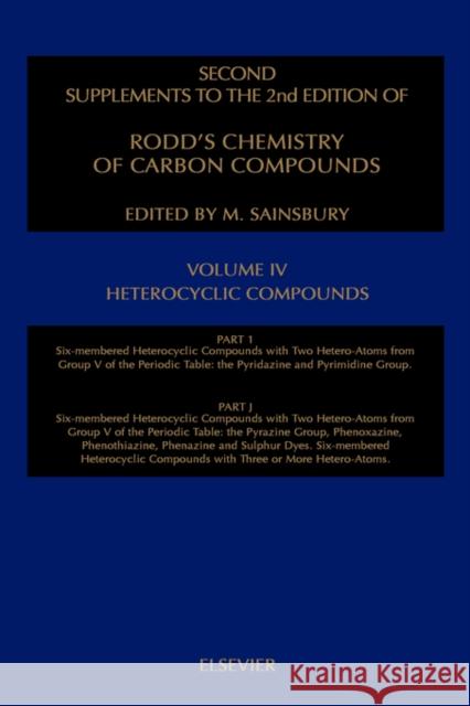 Heterocyclic Compounds: Volume IV Sainsbury, Ernest H. 9780444829801 Butterworth-Heinemann