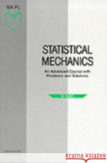 Statistical Mechanics Ryogo Kubo Hiroshi Ichimura Tsunemaru Usui 9780444871039 Elsevier Publishing Company