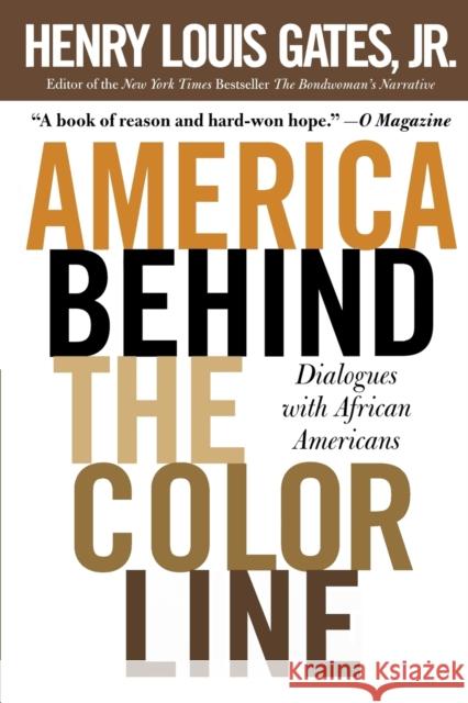 America Behind the Color Line: Dialogues with African Americans Henry Louis, Jr. Gates 9780446693905 Warner Books