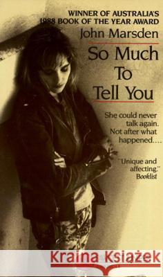 So Much to Tell You John Marsden 9780449703748