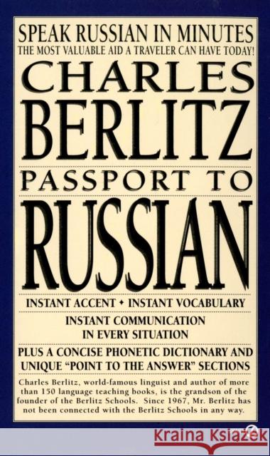 Passport to Russian: Speak Russian in Minutes Charles Berlitz 9780451172006 Signet Book