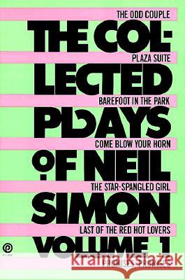 The Collected Plays of Neil Simon Neil Simon 9780452258709 Plume Books