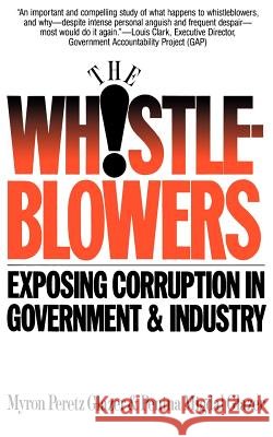 Whistleblowers Myron P. Glazer 9780465091744 Basic Books