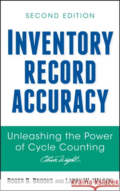 Inventory Accuracy 2e Brooks, Roger B. 9780470008607 John Wiley & Sons