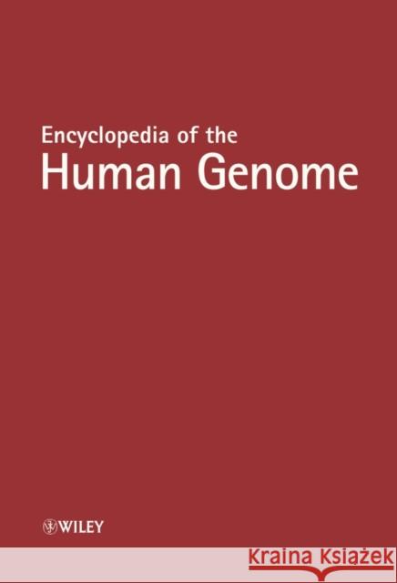 Encyclopedia of the Human Genome, 5 Volume Set Hoel Cooper D. Cooper 9780470016183 John Wiley & Sons