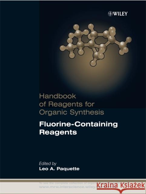 Fluorine-Containing Reagents  9780470021774 Wiley-Interscience