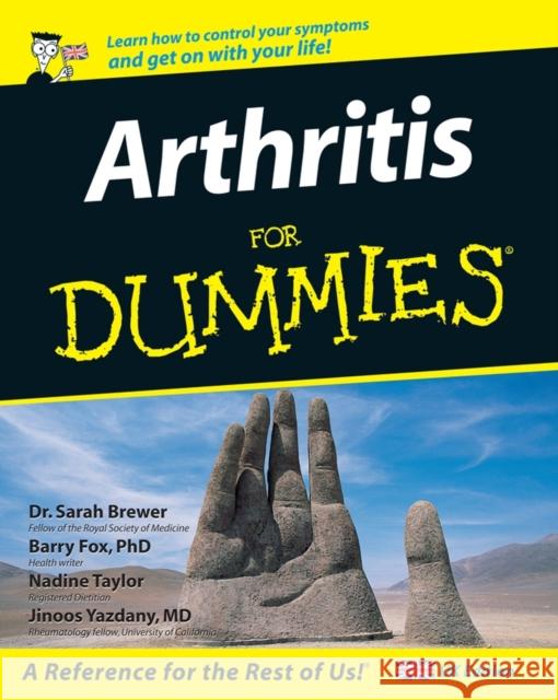 Arthritis For Dummies Sarah Brewer 9780470025826 0