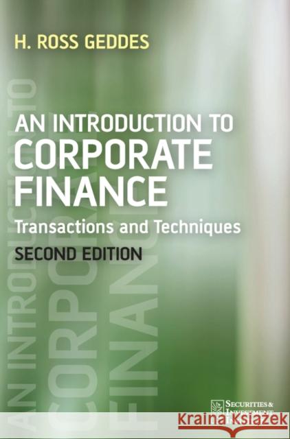 Introduction to Corporate Fina Geddes, Ross 9780470026755