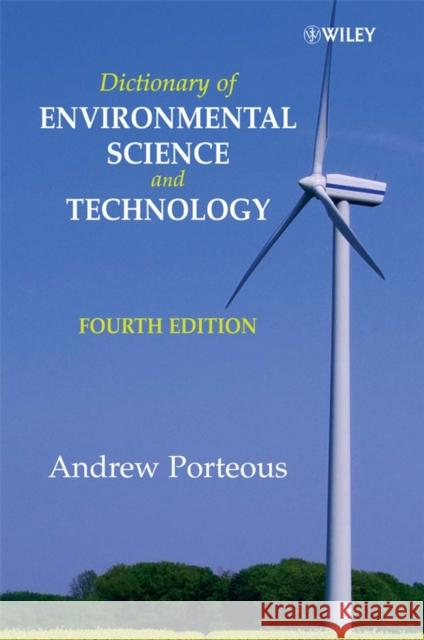Dictionary of Environmental Sc Porteous, Andrew 9780470061947