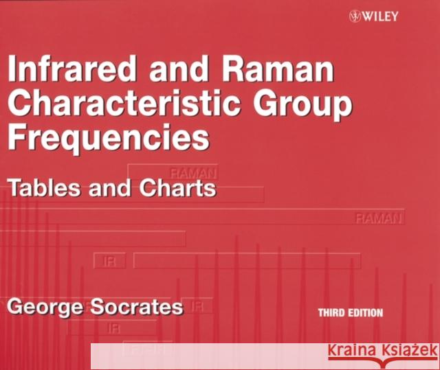 Infrared and Raman Characteristic Group Frequencies: Tables and Charts Socrates, George 9780470093078