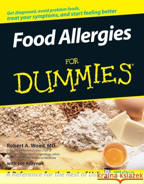 Food Allergies for Dummies Kraynak, Joe 9780470095843