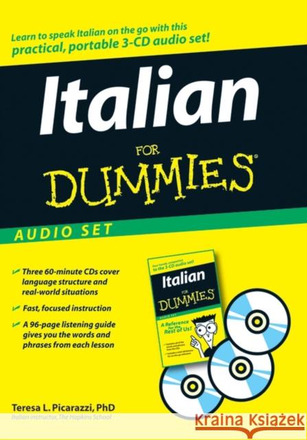 Italian For Dummies Audio Set Teresa L. (Hopkins School, New Haven, CT) Picarazzi 9780470095867 John Wiley & Sons Inc