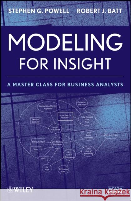 Modeling for Insight Powell, Stephen G. 9780470175552