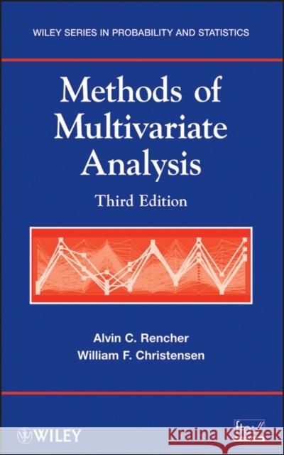 Multivariate Analysis 3e Rencher, Alvin C. 9780470178966 John Wiley & Sons