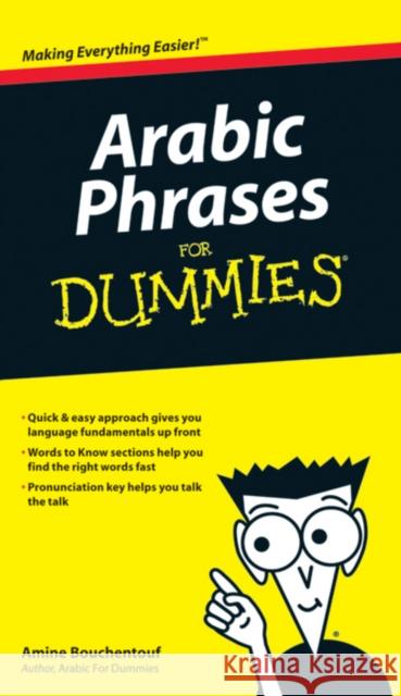 Arabic Phrases For Dummies Amine Bouchentouf 9780470225233