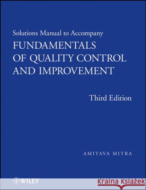Quality Control 3E SM Mitra, Amitava 9780470256978