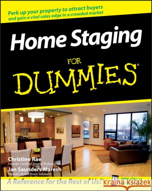 Home Staging for Dummies Rae, Christine 9780470260289 0