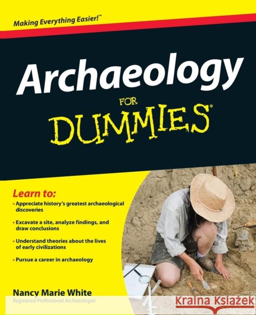 Archaeology For Dummies Nancy Marie White 9780470337325