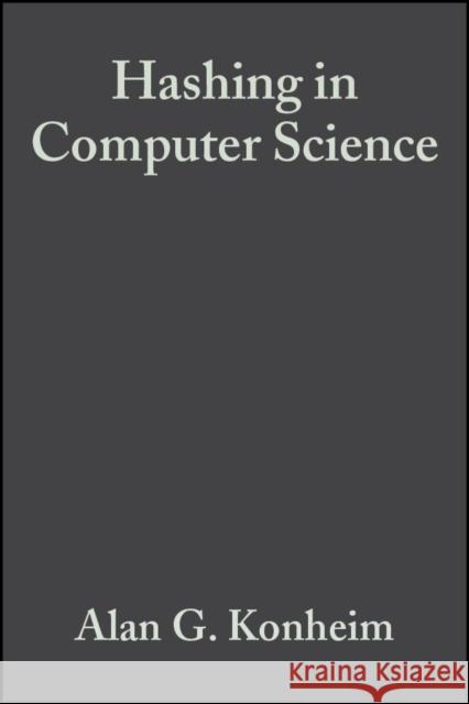 Hashing Konheim, Alan G. 9780470344736 Wiley-Interscience