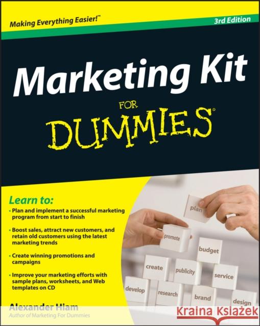 marketing kit for dummies  Hiam, Alexander 9780470401156