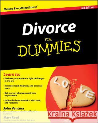 Divorce for Dummies John Ventura Mary Reed 9780470411513 For Dummies