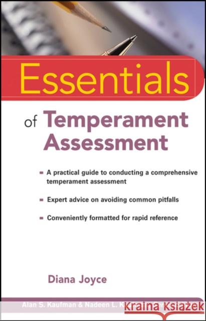 Temperament Essentials Joyce, Diana 9780470444474