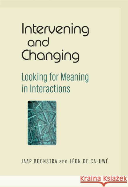 Intervening and Changing: Looking for Meaning in Interactions Boonstra, Jaap 9780470512012