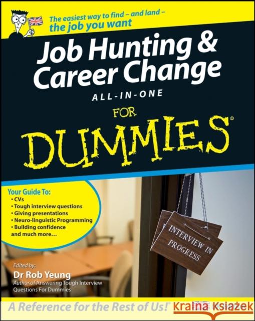 Job Hunting and Career Change All-In-One For Dummies Donald Strachan 9780470516119 0