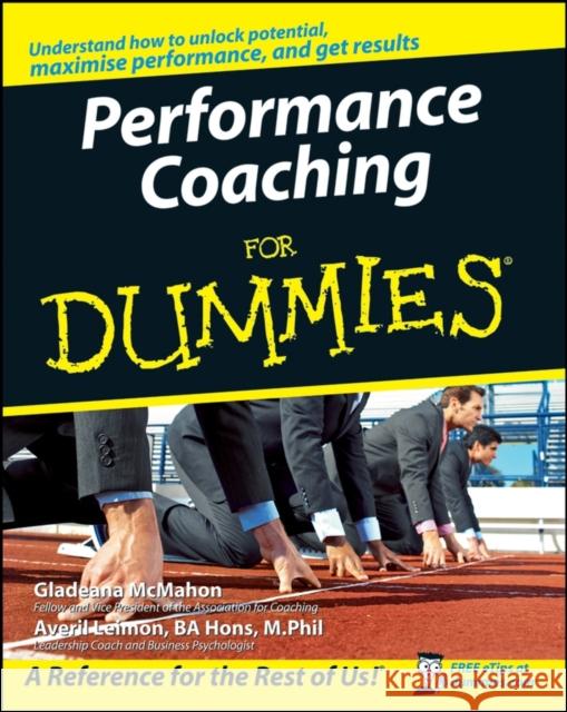 Performance Coaching for Dummies McMahon, Gladeana 9780470517482 0