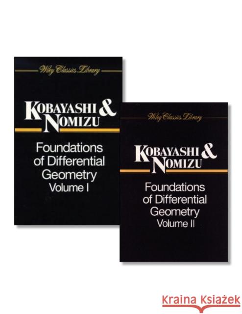 Foundations of Differential Geometry, 2 Volume Set  9780470555583 John Wiley & Sons