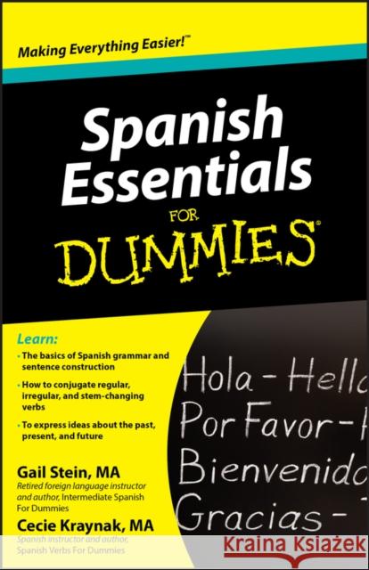 Spanish Essentials For Dummies Mary Kraynak 9780470637517