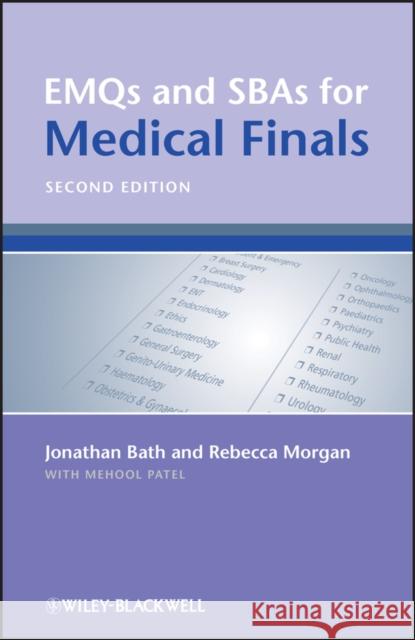 Emqs and Sbas for Medical Finals Morgan, Rebecca 9780470654446